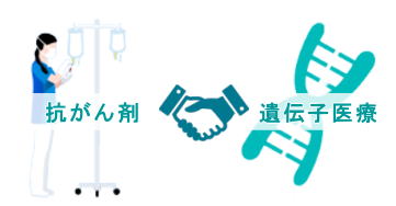 抗がん剤ｘ遺伝子医療の有効性